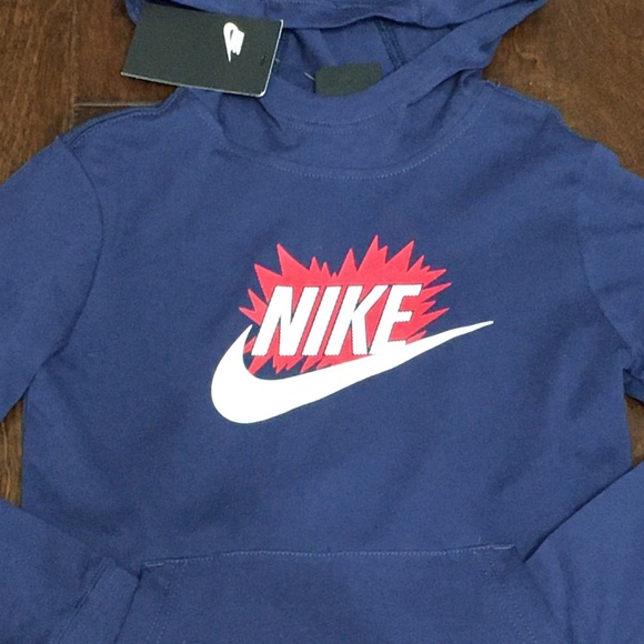 Big Boy’s Nike NSW Dynamo Jersey Pullover Hoodie Shirt, X-Large NWT - Picture 2 of 3